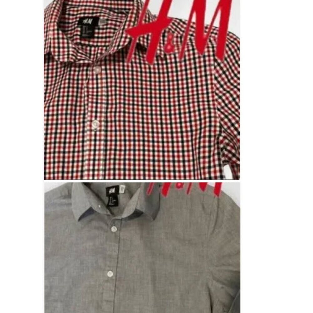 LOT of 2 H&M Men's Shirts Bundle Size small